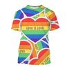 Summer Happy Pride Day Rainbow 3D Printed T-shirt Men Women Short Sleeve T-shirt  Casual Harajuku Style Children's Clothing