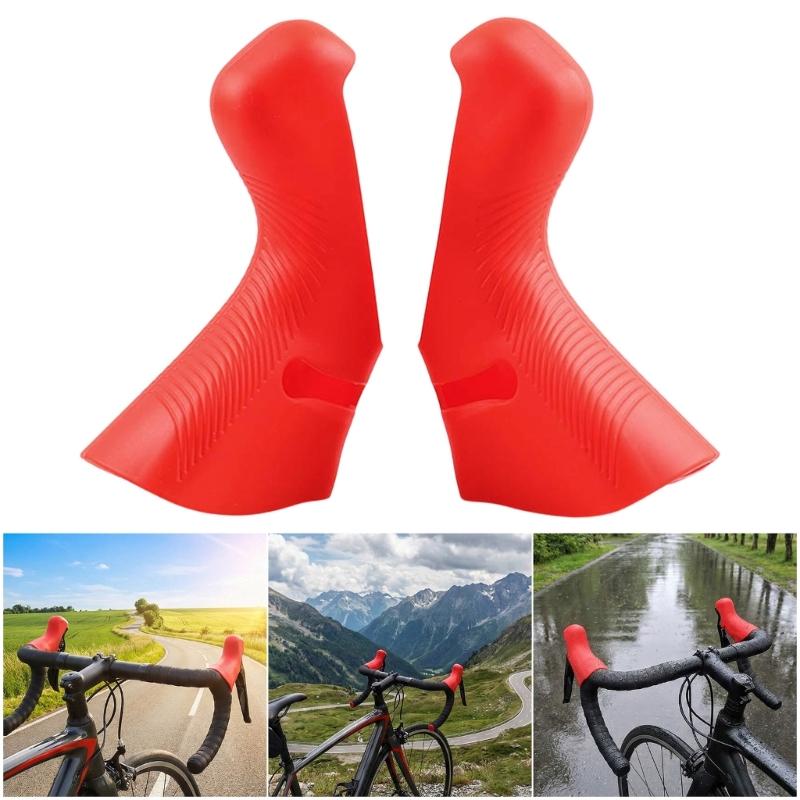 Silicones Brake Levers Cover for Multiple Cycling Scenario City Commuting and Long Tours for 9 To 12 Speed Bicycles