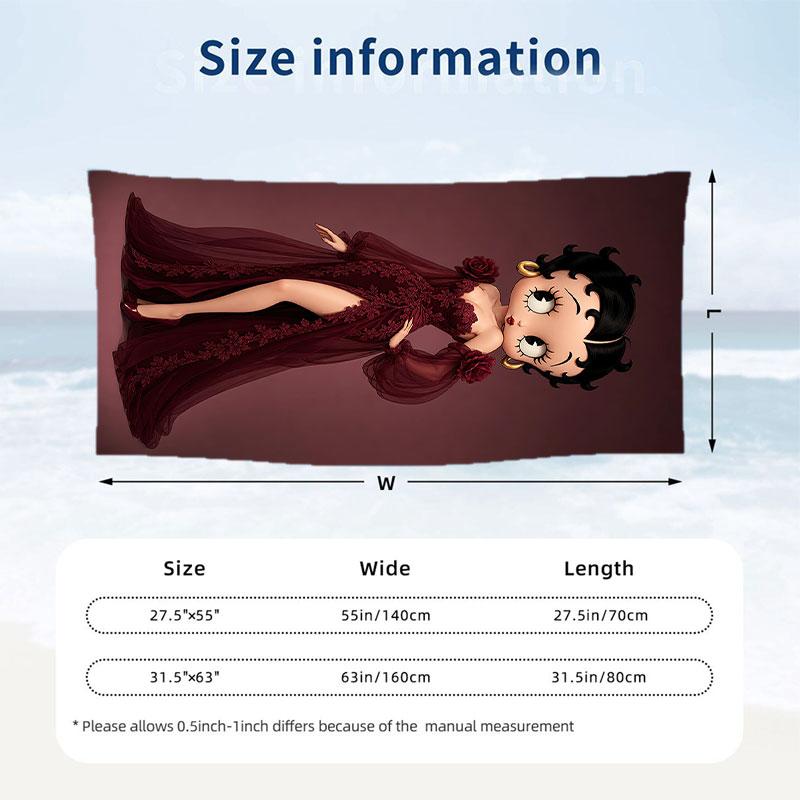 Large Beach Towel Quick Dry Absorbent Towel For Beach IndoorBetty Boop