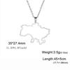 Cazador Ukraine National Symbol Necklaces for Women Men Stainless Steel Ukrainian Jewelry Tryzub Pendant Necklace Gift 2026 New