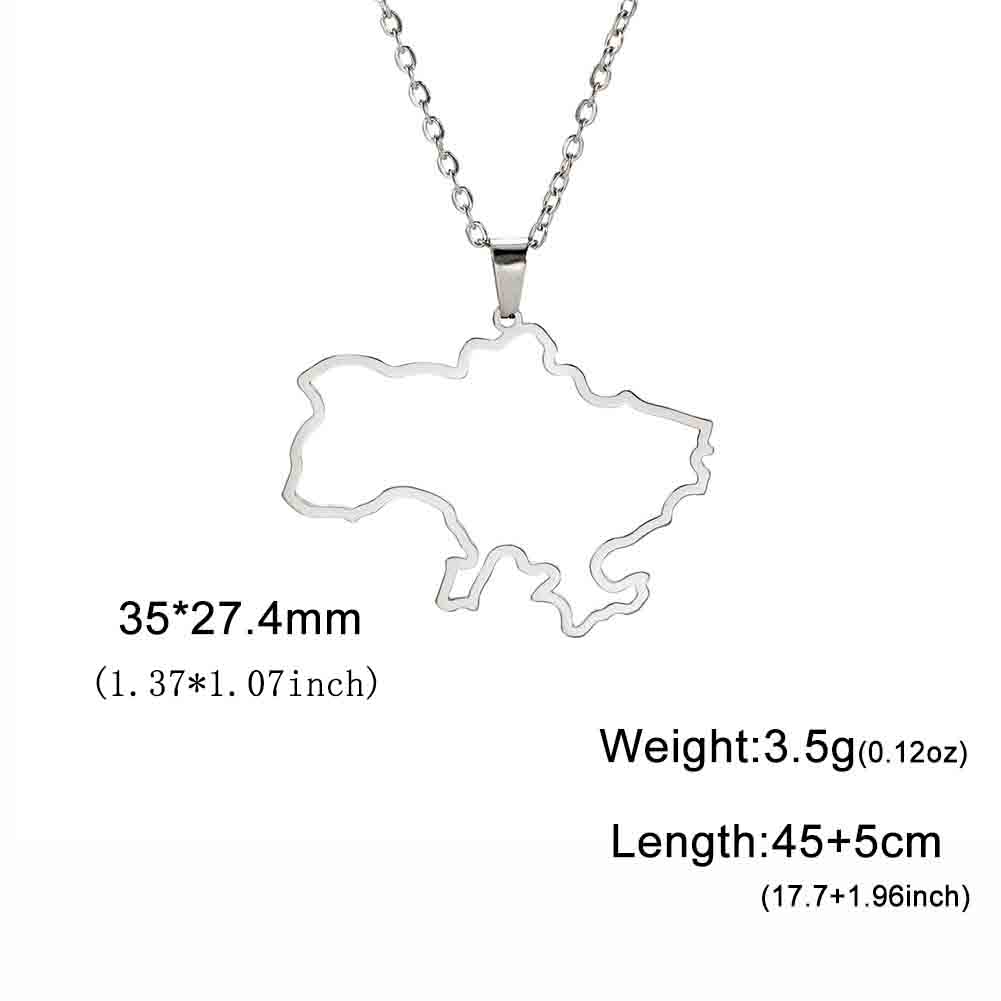 Cazador Ukraine National Symbol Necklaces for Women Men Stainless Steel Ukrainian Jewelry Tryzub Pendant Necklace Gift 2026 New
