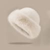 Thicken Fluffy Fur Bucket Hat Soft Winter Hat Cold Proof Plush Bucket Hat  Outdoor