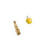 Golden Porcelain Cheetah Fruit Sculpture Animal Ornament Decorative Table Centerpiece Geometric