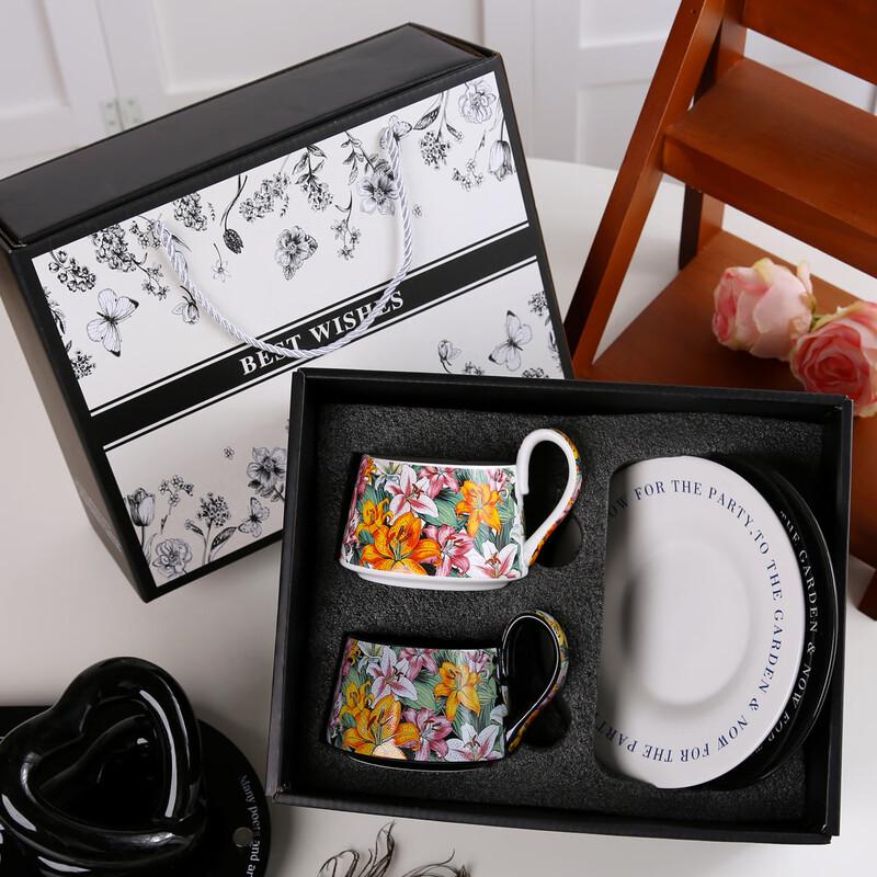 Retro Bird Ceramic Cup and Saucer Set