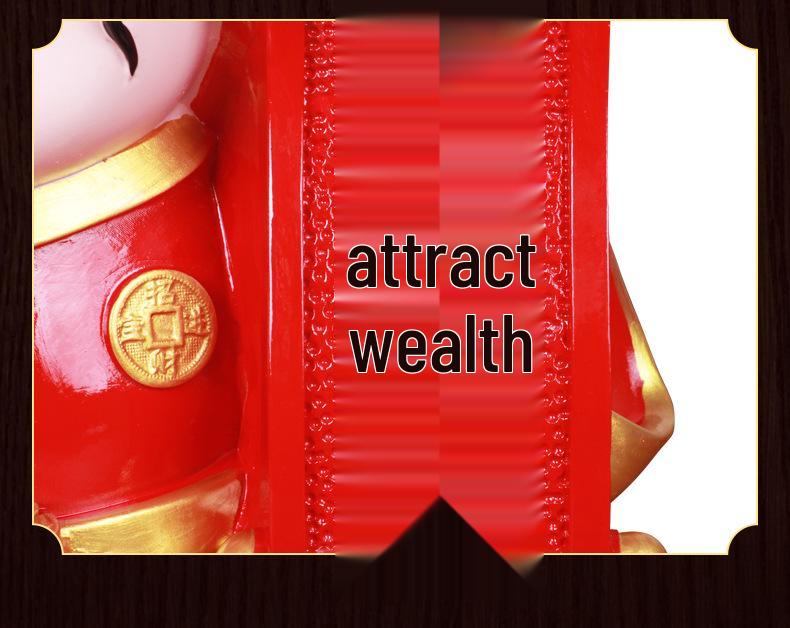 2024 God of Wealth New Year Decorations: Creative & Cute Ornaments for Home, Living Room, or Shopping Mall Window Displays