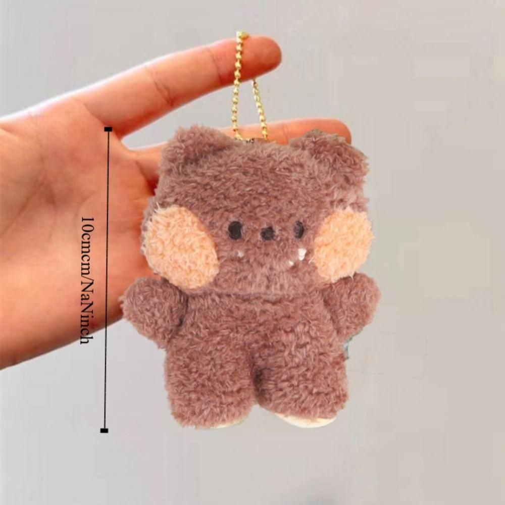 Bread Head Bear Bread Bear Plush Keychain Yellow Chicken Frog Cartoon Plush Pendant Jewelry Gift