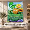 Plants Vs. Zombies Tapestry, Personalized Custom Text, Wall Hanging Tapestry For Living Room Home Wall Decor