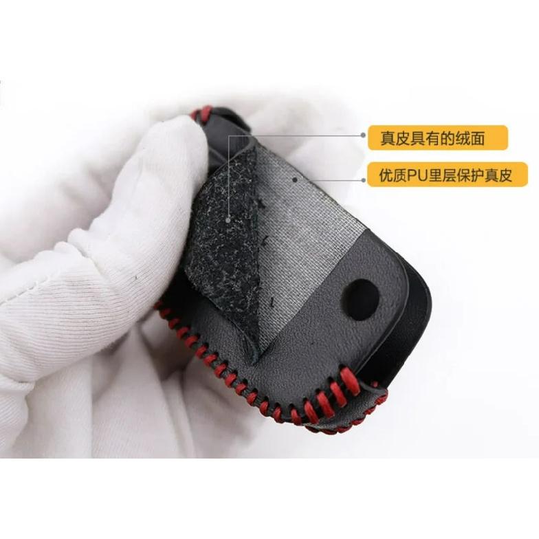 Leather Folding Car Key Fob Shell Cover Case Bag Protection For Mazda 2 Demio 3 5 6 CX7 CX9 RX8 MX5 Flip Remote Holder Protector