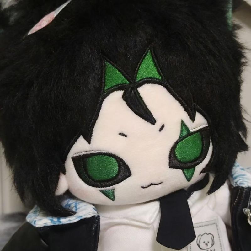 20cm Anime Spiel Attribute Harlekin Kawaii Cosplay Weicher Baumwollpuppenkörper Mit Ohren Cartoon DIY Anziehspielzeug Figuren Fans Geschenke