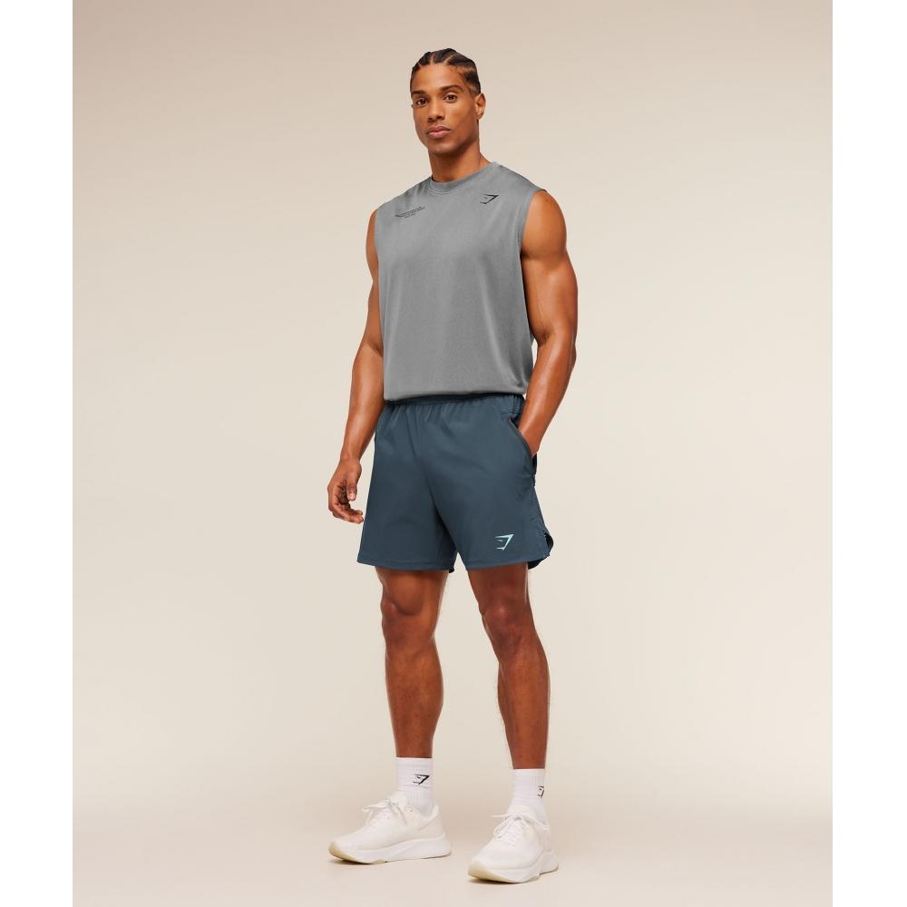 Gymshark Sport Hybrid Short Stealth Blue A3c9m Ud6s