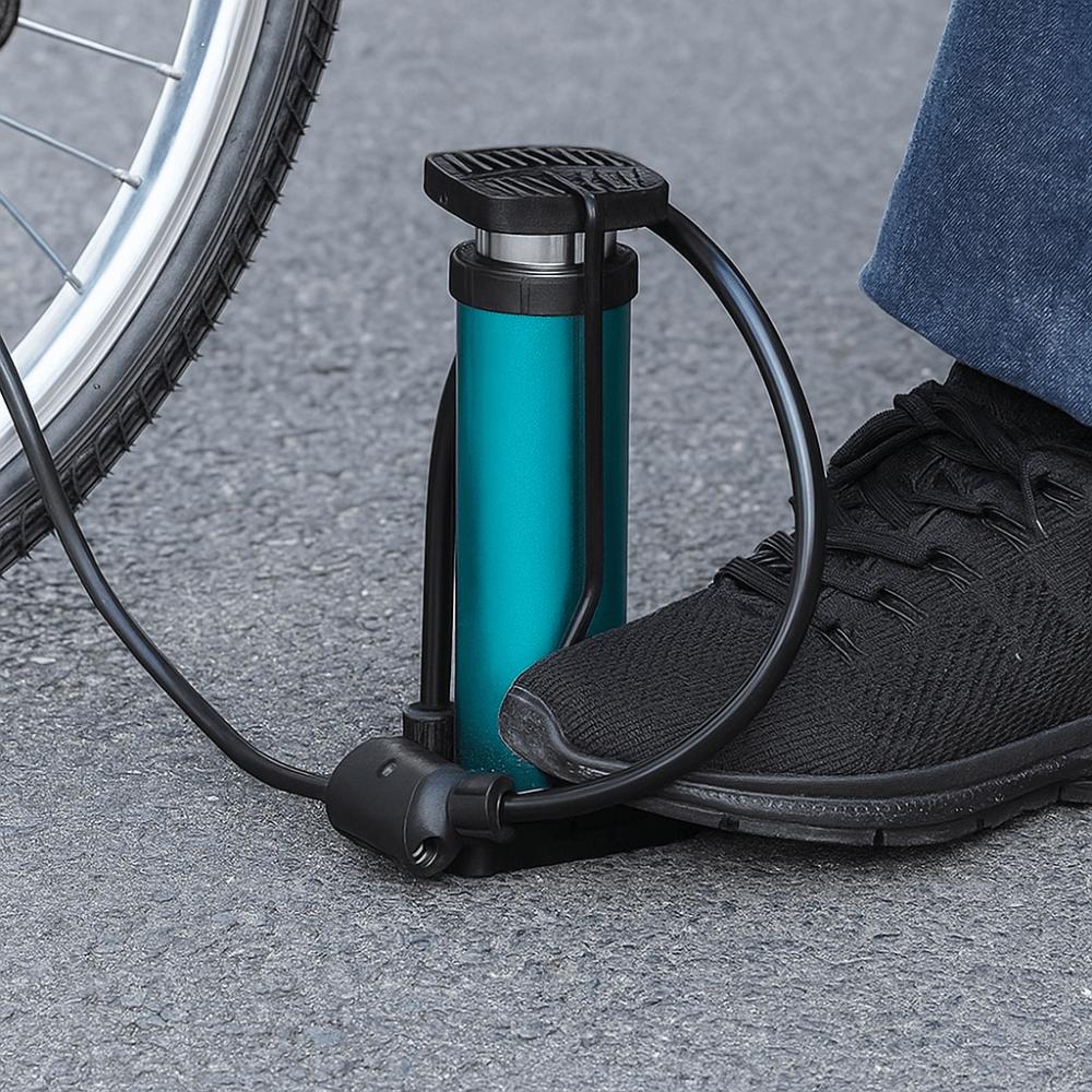Aluminium Zinc Zinc Alloy Biking Air Pump Mini Bike Foot Pump Bicycle Inflator Pump Outdoor