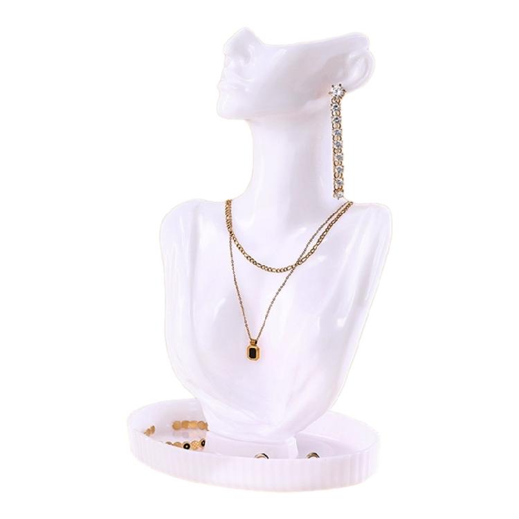 Practical Necklace Display Rack Mannequin Holder for Exhibitions and Collections