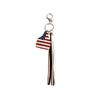 Keychain Western Denim Pendant Cactus US Flag Leather Keychain Multi Color Ethnic Style Pendant