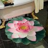 Covor de podea floral 3D antiderapant absorbant covor de baie covor cu model floral realist pentru bucătărie dormitor sufragerie intrare