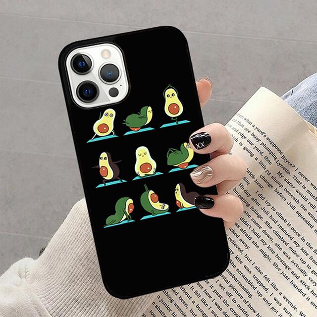 Avocado Yoga Phone Case For iPhone 17 Air 16 15 14 13 12 11 Pro Max Plus Max Cover Shell