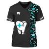 Summer Dentist 3D Print T-shirts Women Men Uniform Streetwear Workwear T Shirt Harajuku Oversized Tops Tees Girl Unisex Clothing