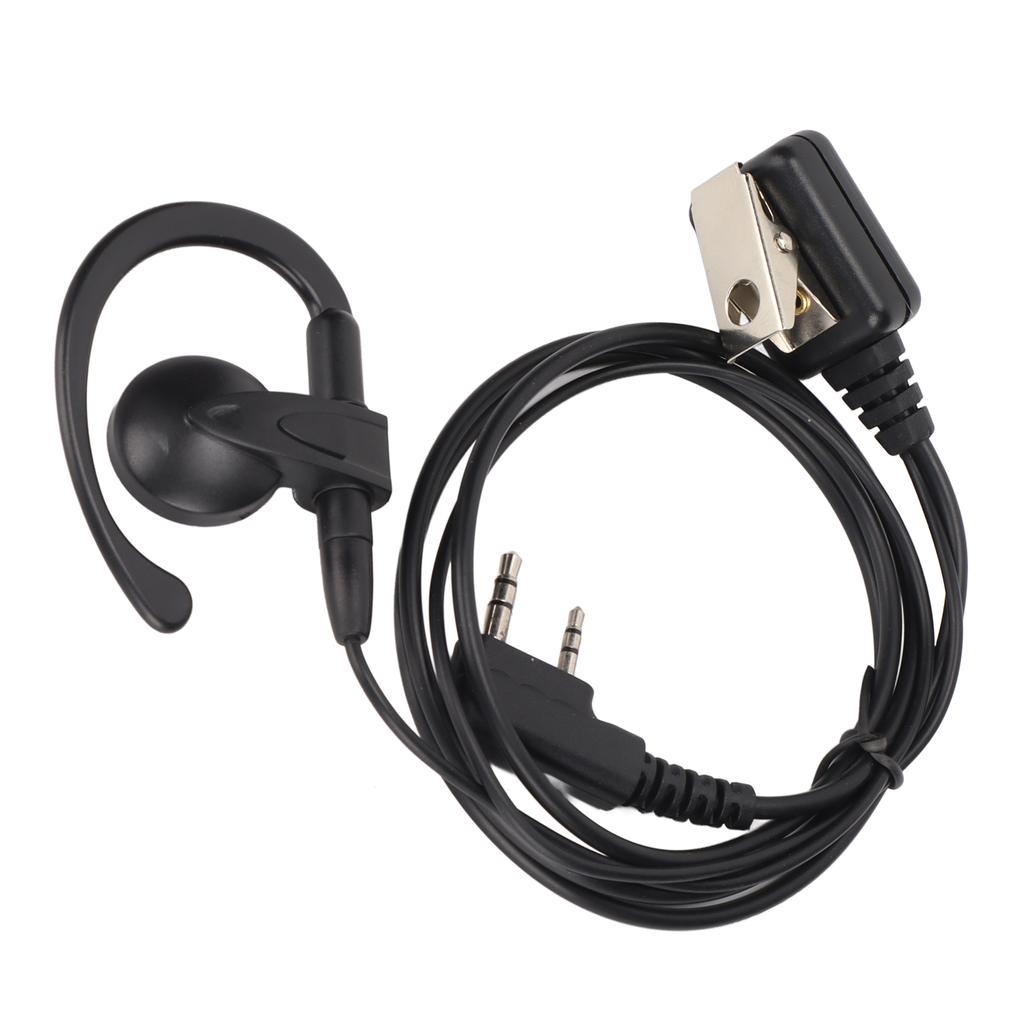2-Wege-Radio-Ohrhörer G-Form Walkie Talkie 2-poliger Kopfhörer mit Line-Mikrofon für Kenwood für Baofeng