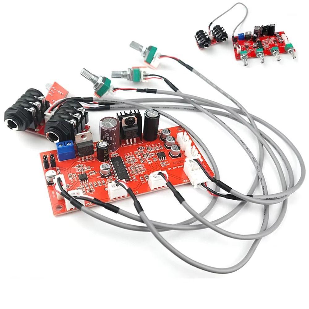 AC/DC Power Supply CD2399 Karaoke Board Pre-amplification Effect Microphone Potentiometer  Theater