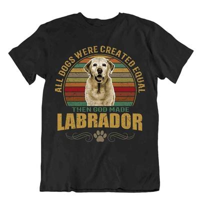 Labrador Dog T Shirt Cute Gift For Pet Lovers Best Friend Vintage Cool Funny