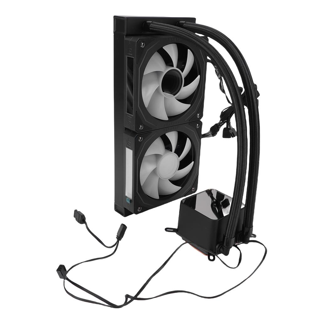 ARGB Liquid CPU Cooler Fit for AM4 AM5 Socket Close   AIO CPU Liquid Cooler 240mm   2.2 Inch LCD Screen