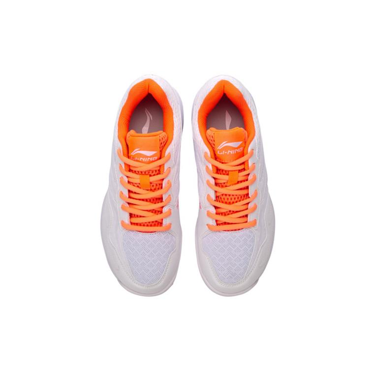Li Ning Poseidon Stitching Cushioning, Wear Resistant Low top Badminton Shoes Women's White AYTN044-4