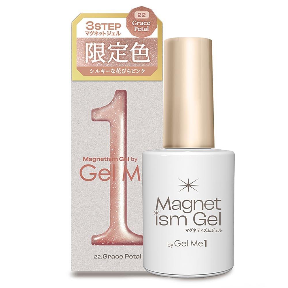 Magnetism Gel by Gelme1 22 Grace Petal Self Magnet Nail Gel Polish 10ml - Reflective Cat Eye Gel Nail for UV/LED Lamp
