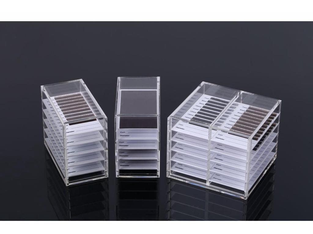 Camellia Grafting Eyelash Acrylic Storage Box, Five-Layer False Eyelash Organizer