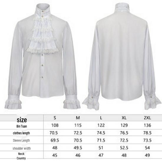 2025 Medieval Men's Solid Color Jacquard Coat - Christmas Performance Costume