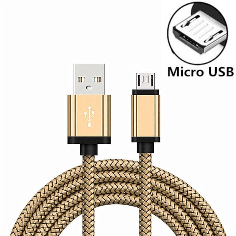 

Кабель Micro USB Кабель для швидкої зарядки телефону для зарядного пристрою для Xiaomi Redmi Huawei Y7P Y6P Y5P P Smart Honor 9A 9C 9S 8A 8S Samsung S6 S7 OPPO HTC Кабель передачі даних 1m золотий