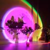 RGB Sunset Lamp LED USB Rainbow Neon Night Light Projector Photography 7 Colors Wall Atmosphere Lighting for Bedroom Room Decor