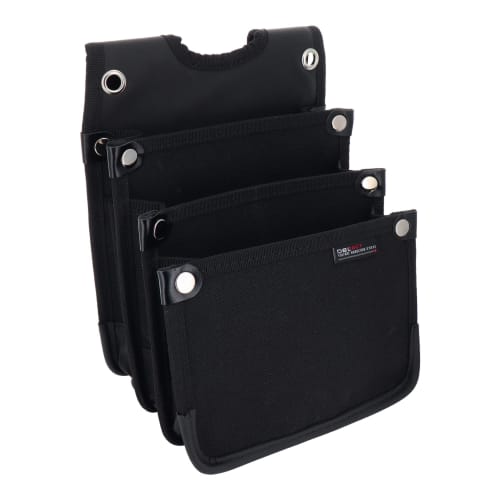 Sankyo Corporation DBLTACT Canvas Electrician's Bag, 3 Tiers, DTH-03-BK