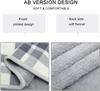 Flannel Wearable Blanket with Pockets, Cozy Soft Plaid Throws Blanket for Lap Bed Sofa Office Airplane Travel