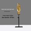 Electroplated Jewelry Display Stand: Mannequin Hand for Clothing Store Window, Glove Rack, and Ornament Display