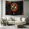 Dundee United FC Wall Tapestry Aesthetic Wall Hanging Printed Fabric Blanket Decorative Tapestries for Bedroom Living Room Home Decor