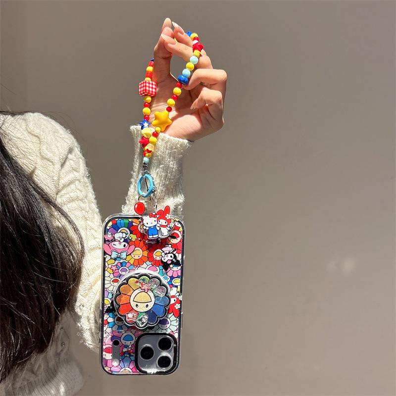 Magnetic Sunflower & Animals iPhone Case for 17/16 Pro Max/15/14