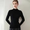 Women's Slim Fit 100% Pure Cashmere Half-High Neck Sweater - Warm Knit Base Layer Top for Autumn/Winter
