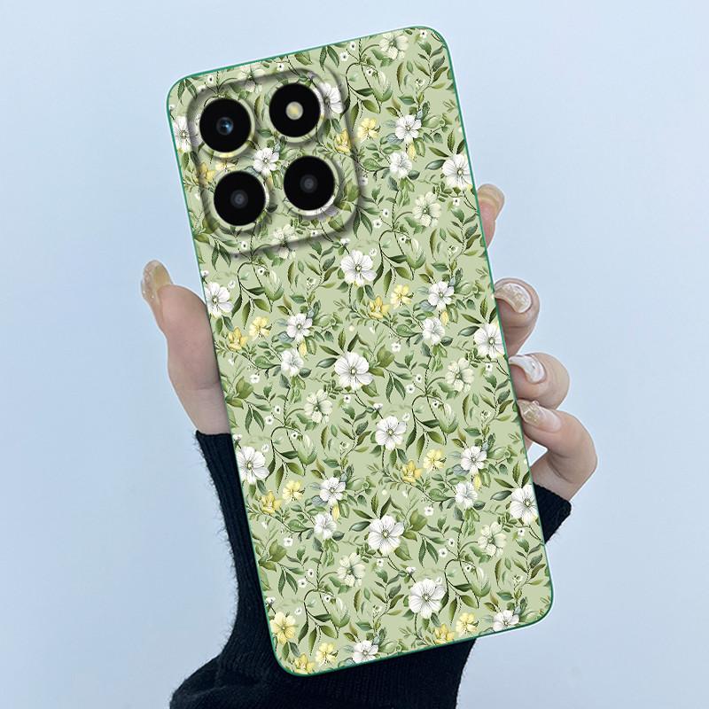 For Honor X6a X6b X6c X6 X6s Case Simplicity flower Soft Silicone Cover For HonorX6a X 6B X6 b Shell Lens Protective Phone Funda