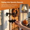 Wall Mounted Halloween Branches Hanging Sign Sounding Bat Doorstep Bells Bat Wind Chime  Bar