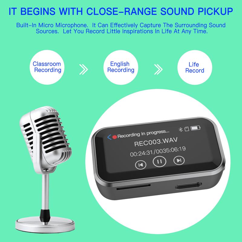 Mini Touch Screen Sports Bluetooth MP3 Player HIFI Music Player E-book FM Radio Running Portable Player Walkman MP4 8G-128G