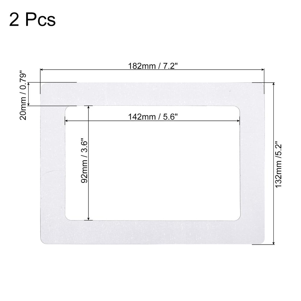 Magnetic Picture Frame, 2 Pack Magnetic Photo Frame Picture Holder Holds 5x7 Inch Photos for Refrigerator Metal Home Office