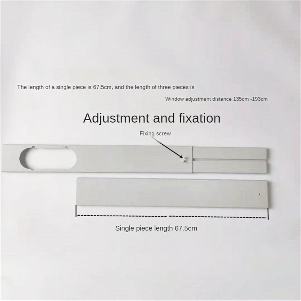 3PCS Adjustable Portable Window Kit Plate for Air Conditioner Accessories Air Conditioner Window Attachment-55CM