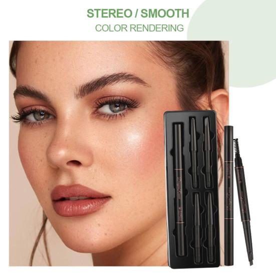 

Водостойкая подводка для бровей, легко наносится, долговечная, придающая жизненную силу, двухсторонняя подводка для бровей для дома