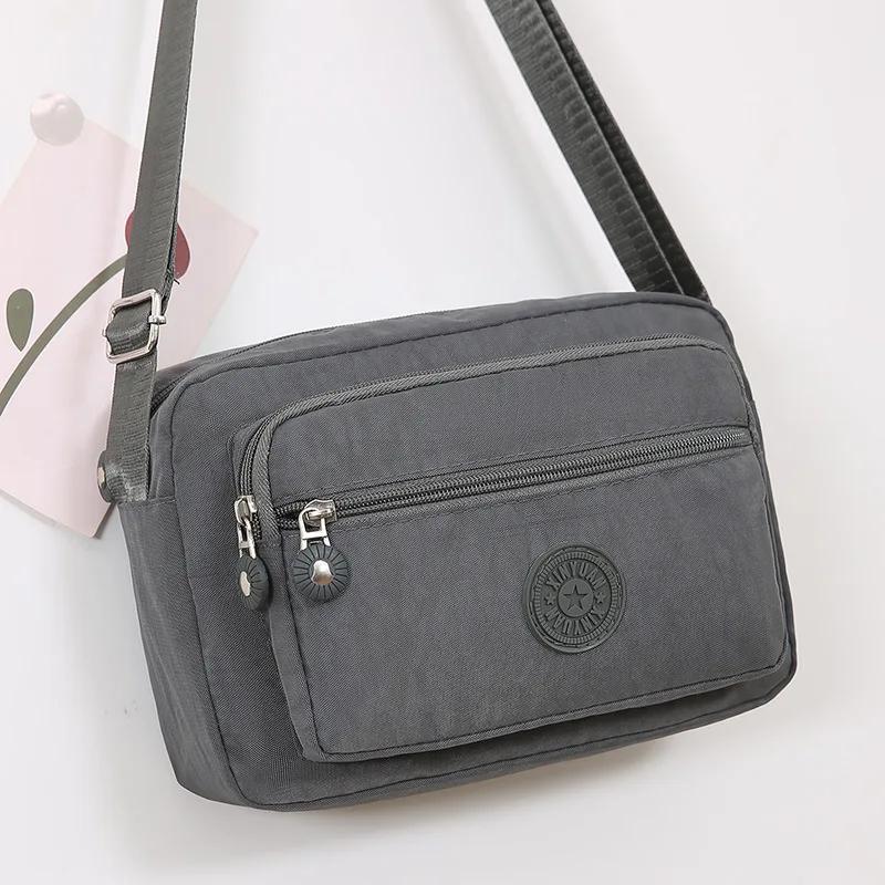 New Simple Lightweight Waterproof Nylon Crossbody Bag Fashionable Small Square Single Shoulder Bag for Women Trendy And Versatil