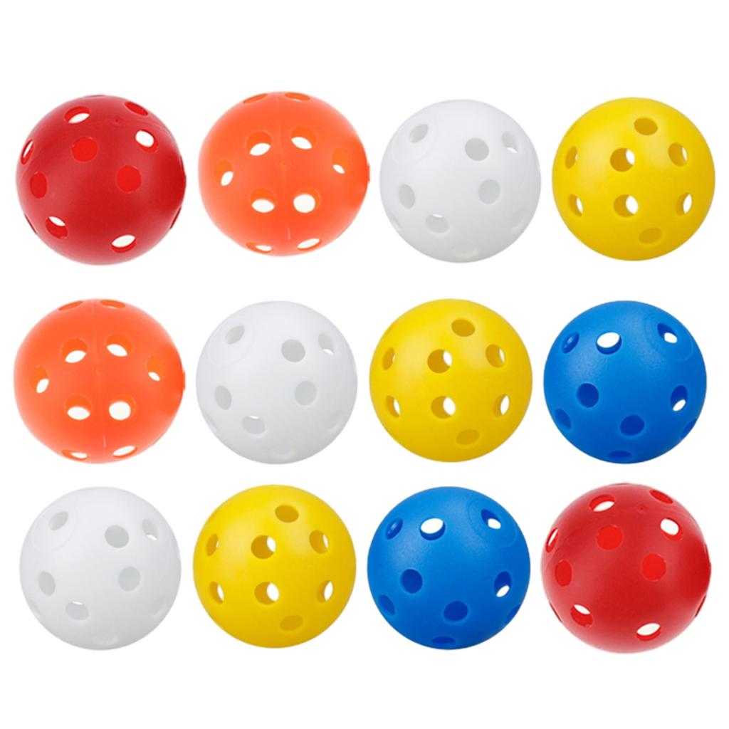 Airflow Practice Golf Ball, Small Golf Practice Ball Flight Hollow 41mm Golf Training Ball Plastic for Indoor & Outdoor