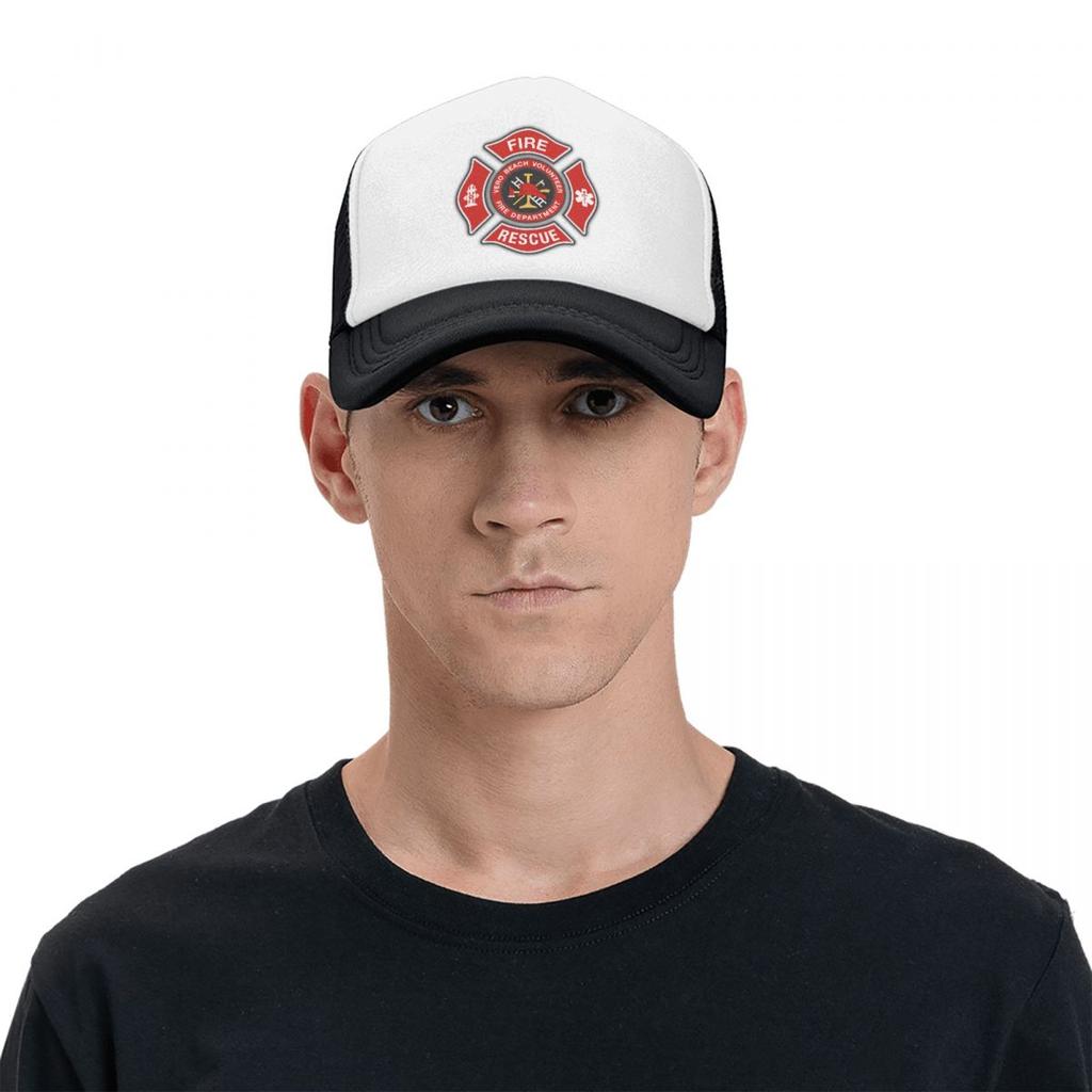 Modische Unisex-Feuerrettungs-Feuerwehrmann-Trucker-Mütze für Erwachsene, verstellbare Baseballkappe Unisex WoUnisex Outdoor-Snapback-Kappen