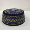 Men's Autumn/Winter Warm Black Flat Top Round Brim Hat