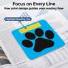 Waterproof Cute Paw Print Bookmarks 5Pcs Cartoon Lovely Design Page Clips Perfect Gift for Kids Teens Reading Enthusiasts