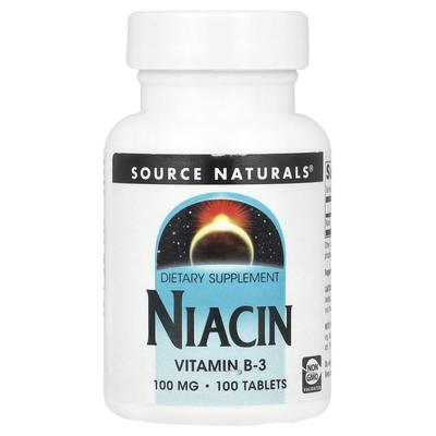Niacinas, 100 mg, 100 tablečių