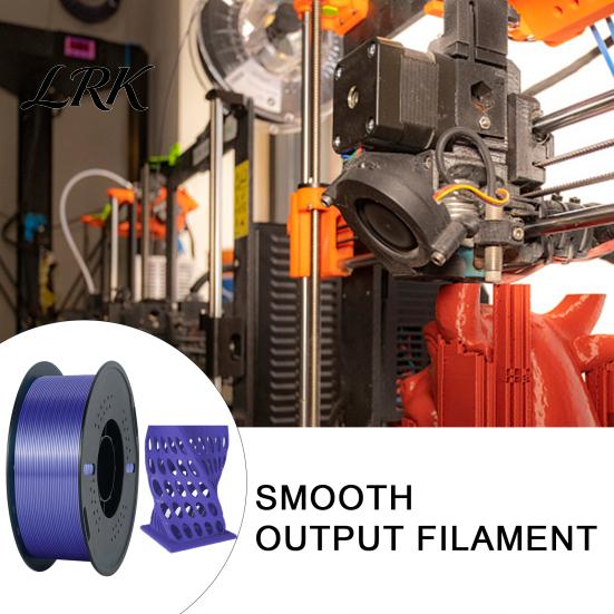 1.75mm PLA Filament Silk 3D Printer Filament, 1kg Spool for FDM Accessory Printers, Shiny Metallic DIY Ornaments and Models Printing Material