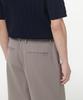 Musinsa Standard Ponte One-Pleat Wide Cozy Half Slacks [Grayish Beige]